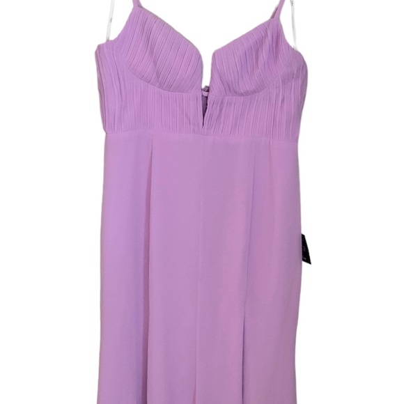 Sweetest Splendor Lilac Sleeveless Pleated Bustier Maxi Dress Size XL - Picture 6 of 7